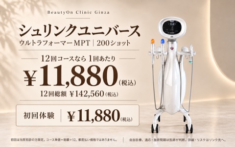 ビューティーオンクリニック銀座｜美容皮膚科・美容医療 :: シュリンクユニバース