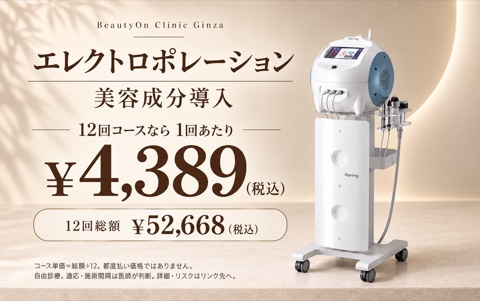 ビューティーオンクリニック銀座｜美容皮膚科・美容医療 :: エレクトロポレーション